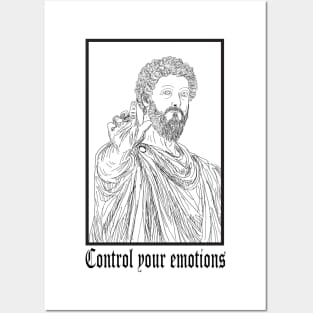 Stoicism Desing Marcus Aurelius - Stoic - Philosophy Posters and Art